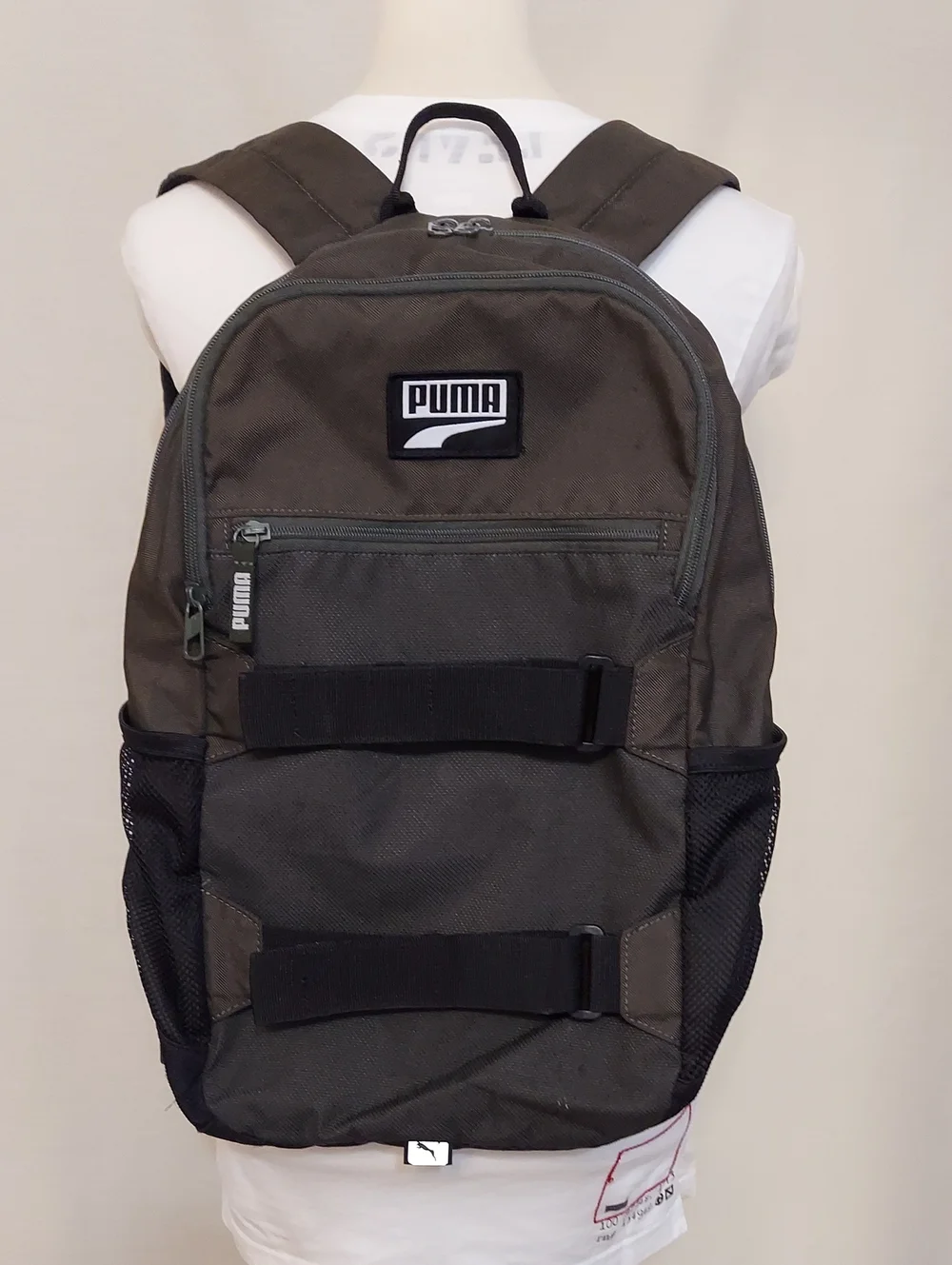 Puma Olive Green and Black Backpack